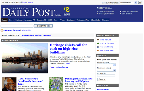 Liverpool Post website