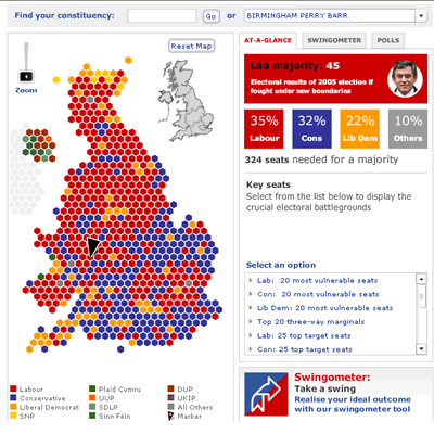 Telegraph political map