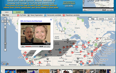 YouTube GoogleMaps mashup