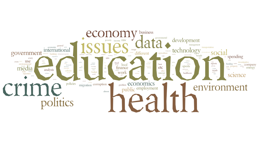 Which of the issues that you report on might benefit from raw data?