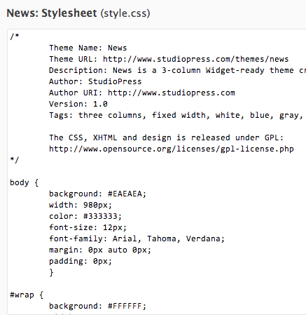 Stylesheet