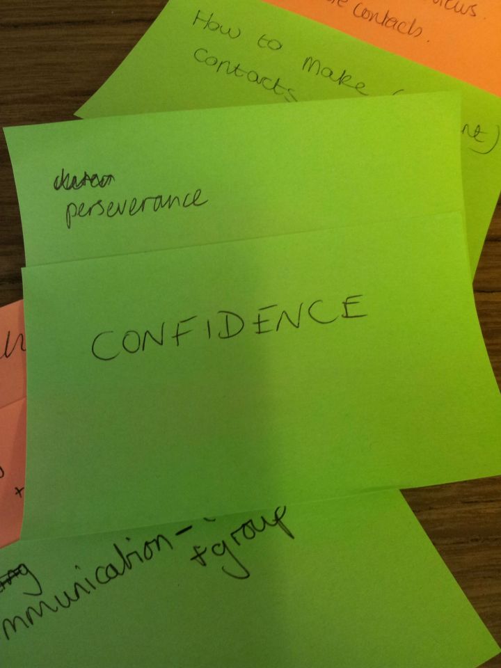 Perseverance and confidence - what students want to learn
