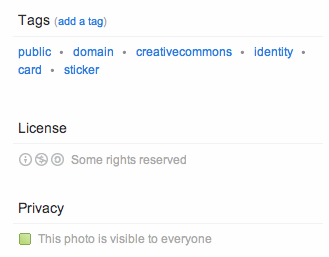 Look for an image’s licensing information on Flickr on the right hand column. Make sure you click on that licence to find out what terms it requires.
