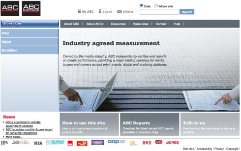 ABCs new homepage. No, it's ABCe's. No, it's aaaaggghhh