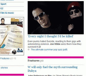 Spot the link to the pop quiz...