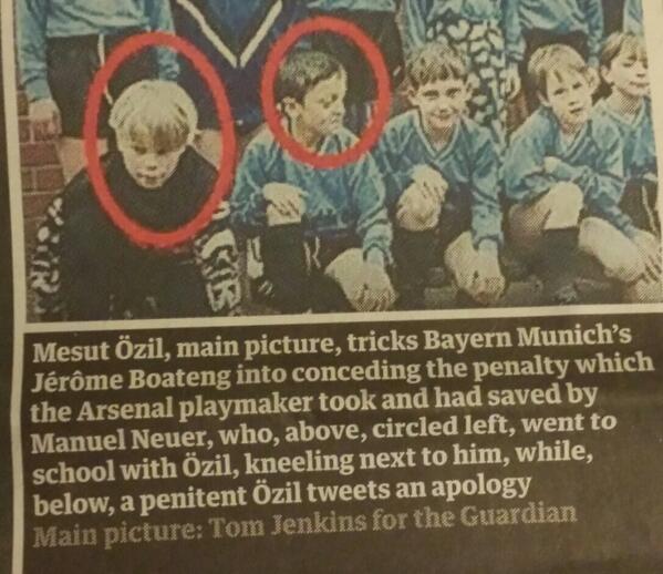 School football team claiming to feature Manuel Neuer