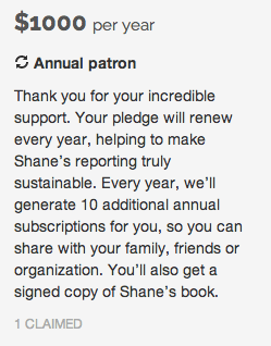 patron subscriptions on Beacon