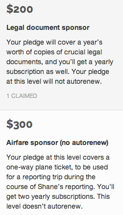 sponsor subscriptions on Beacon