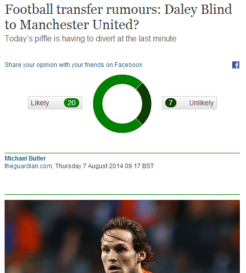 Football transfer rumours  Daley Blind to Manchester United    Football   theguardian.com