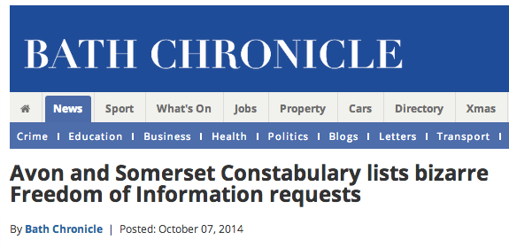 avon somerset police foi story
