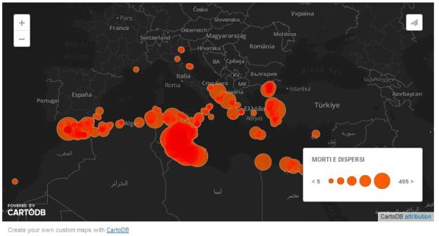 migrants deaths map