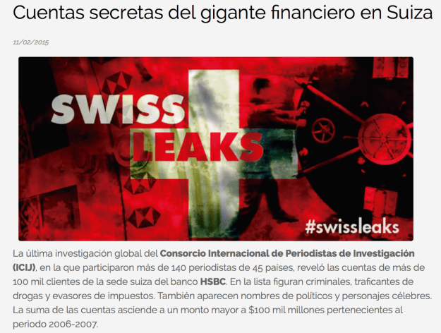 Swiss leaks Convoca