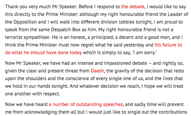 hilary benn speech links