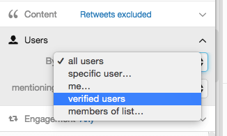 tweetdeck users filter
