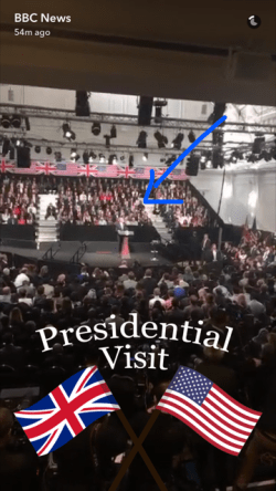 BBC snapchat President Stamp