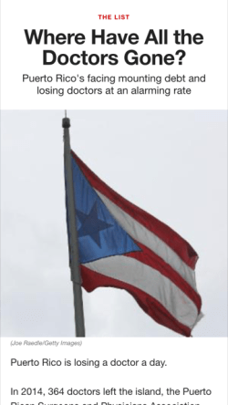 An example of a 'headline' screen in Snapchat Discover