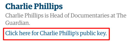 Click here for Charlie Phillips public key