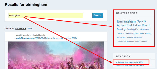 wordpress search results