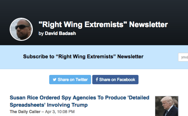 right wing extremists newsletter