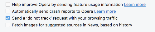 Opera do not track