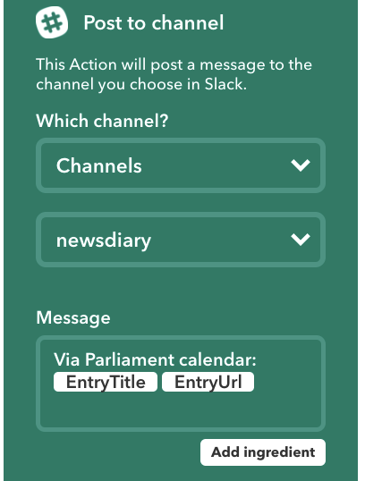 slack options ifttt