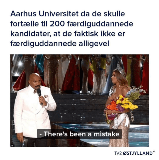 "There's been a mistake"