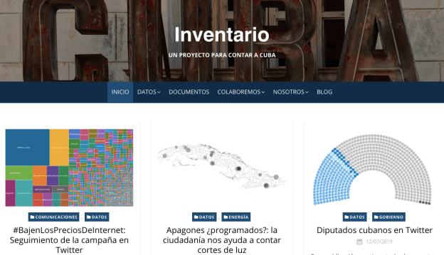 Inventario homepage