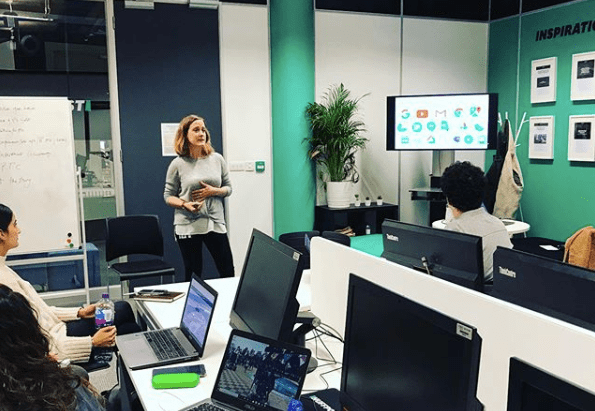 Abigail Edge teaching at BCU