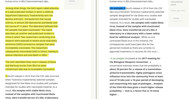 New text added in yellow