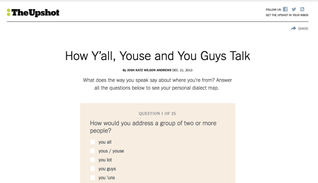 How Y’all, Youse and You Guys Talk