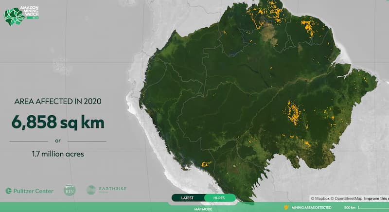 The Amazon Mining Watch project website
