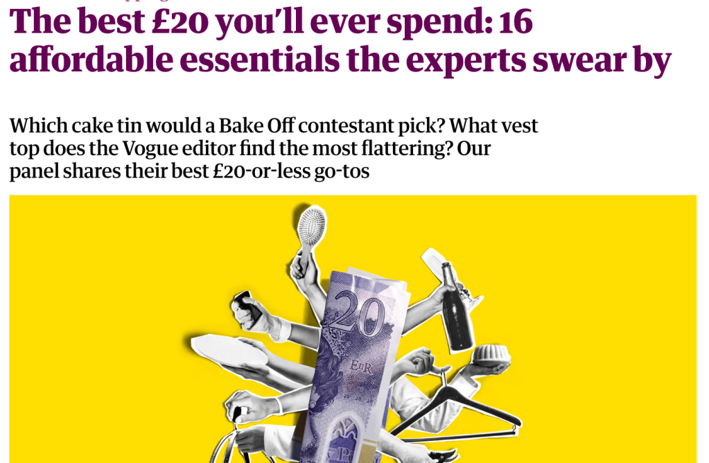 Article: The best £20 you’ll ever spend: 16 affordable essentials the experts swear by