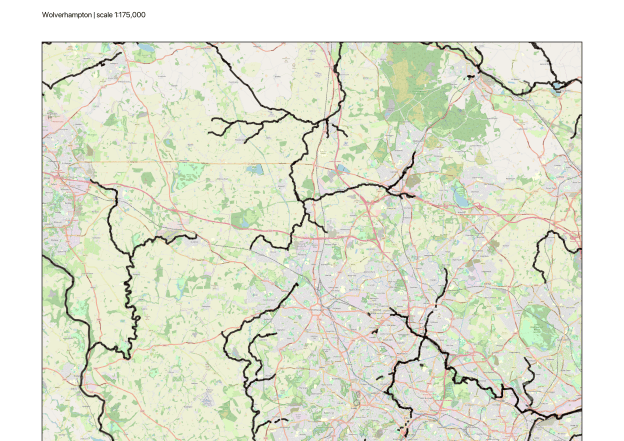 Map of Wolverhampton's flood defences